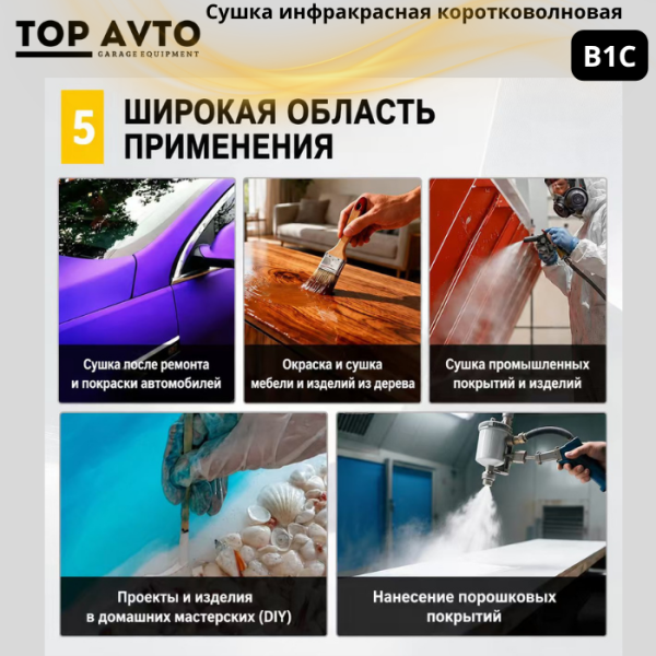 Сушка инфракрасная коротковолновая В1С